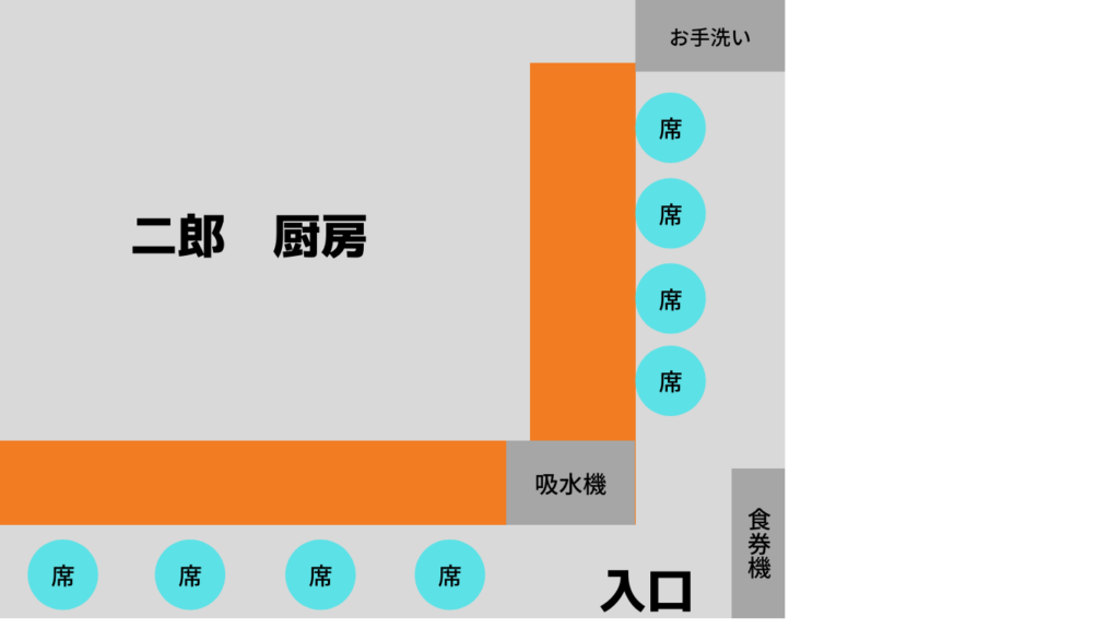 目黒　二郎　店内図